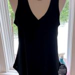 Z Supply  Black Ribbed Racerback Loose V-neck Fit Tank, Medium, Rounded hem, VGUC Photo 0