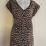 EXPRESS Silky leopard v neck top Photo 0