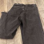 Abercrombie & Fitch Charcoal Frayed Denim Shorts Photo 2