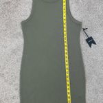 Talentless  Rib Tank Mini Dress Olive Green M Photo 7