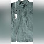 POL  Olive Green‎ Long Sleeve Utility Military Full Zip Jacket Size M Photo 10