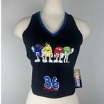 NASCAR Jh Designs Women’s Tank Top Size Large Moto Race Sport M&m Embroidered Black Photo 0