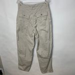 Vintage Sand Beige Cargo Pants High Waisted Khaki 31" waist Size 29 Photo 2