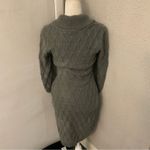 Calvin Klein Gray Cable Knit Shift Sweater Dress S Winter Cozycore Corporate Photo 3