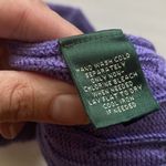 Ralph Lauren Lauren  Y2K purple cable knit short sleeve sweater, size large Photo 5