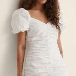 Willow Dress Women XL White Ruched Sweetheart Mini Cottagecore Milkmaid Coquette Photo 0