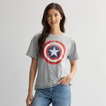 Marvel NWT Women’s  Captain America Classic Shield Graphic Tee Size XXL Photo 1