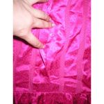 Juicy Couture New  Dress $498 Sleeves Womens 4 NWT Bright Pink Polka Dots Silk Photo 2