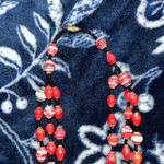 Vintage Uganda Paper Beads Multi Strand Necklace 24” Red Photo 4