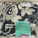 JM Collection  Navy and Cream Floral Short Sleeve Top Photo 6