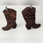 Very Volatile  | Rawhide Cowgirl Boots Brown Size 7 Mint Condition‎ Photo 5