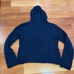 Ralph Lauren Polo  Vintage Sweater Womens Large Hooded Cable Knit Blue Size L Photo 5