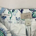 Loft Paisley Floral Print The Front Shorts Women's size 00 Photo 5