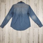 Urban Outfitters Staring At Stars  Chambray Denim Embroidered Top Women's Small Photo 10