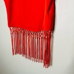 NWT Michael Michael Kors Burnt Orange Short Sleeve Fringe Bottom Top Size XS Photo 5