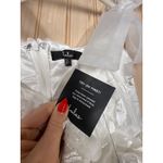 NWT Lulus Effortlessly Sweet White Tulle 3D Floral Tie Photo 6