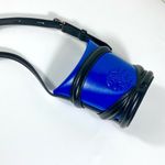 Alexander McQueen Mini The Curve Leather Crossbody Bag Electric Blue NEW Photo 13