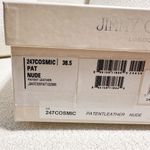 Jimmy Choo Cosmic Patent Leather Nude Platform Pumps sz 38.5 Photo 11