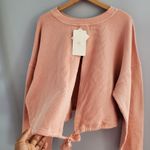 Fabletics Pink Anna Tie Back Sweatshirt Size L Photo 2