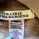 Prairie Underground Sweater Dress Raglan Sleeve High Neck Pockets Tan Medium Photo 1