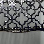 Kendra Scott Candice Cuff Bracelet Geometric Filigree Rhodium Silver Tone Photo 7