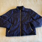 Kendall + Kylie  Navy Blue Puffer Jacket Photo 0