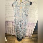easel  Floral Maxi Duster Kimono Open Coverup Shawl Wrap Size Medium Blue floral Photo 7