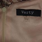 Verty  XS Rose Champagne Bling Runway Dress Photo 4