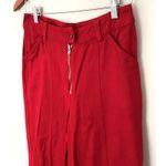 Hosbjerg Tyler Red Cotton Wide Leg Jeans Five Pocket Relaxed Fit Denim Pants S Photo 3