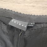 Tribal Black Scalloped Top Zipper Front Ankle Pants Size 6 Photo 1