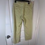 Gloria Vanderbilt Cotton Spandex Amanda Yellow Splashy Logo Pockets Pants Sz 12 Photo 3