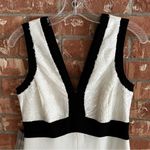 Karl Lagerfeld  Ivory Sequin Full Leg Formal Colorblock Jumpsuit NWT 4 Photo 8