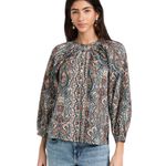 Cleobella Fabiola Organic Cotton Peasant Blouse Size M Photo 14