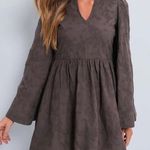 Tuckernuck  Hyacinth House Brown Flare Sleeve Mini Dress Photo 0
