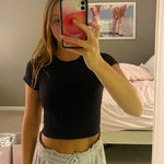 All In Motion Black Waffle Athletic Baby Tee Photo 0