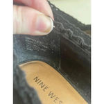 Nine West CLEARANCE Women's  Black Crochet Wedge Cork‎ Heels Size 7.5M GUC Photo 9