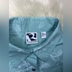 Rockies sea green pearl snap button down shirt sz XL Photo 2
