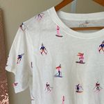 J.Crew tossed skiers sparkly white cotton tee Photo 1