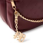 Playboy  Maroon Backpack with Gold Details Photo 5