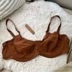 SKIMS Ultra fine mesh STRAPLESS BRA in Bronze 46D NWT Photo 5