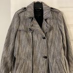 Banana Republic  Black and White Trench Coat size M brand new length 30” bust 36” Photo 1