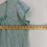 Croft & Barrow  Intimates Short Sleeve Floral Top Womens Medium Blue Photo 4