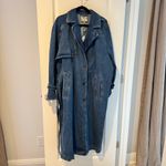 NWT Baum und Pferdgarten Delilah Denim Trench Coat Blue Size M Photo 2