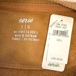 Aerie Mustard Oversized Crew Neck Sweatshirt Photo 5