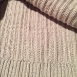 Banana Republic Crewneck Heavyweight Knit Beaded Sweater sz M Tan Cable Knit Sweater Photo 7