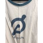 Peloton  Large L womens tank white blue Photo 2