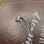 Handmade Purple Floral Art Oval Pendant Necklace | 18” Stainless Steel Chain Photo 4