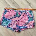 Lilly Pulitzer Adie Shorts Multicolor Cotton Tile Wave Summer Style Size 10 Photo 8