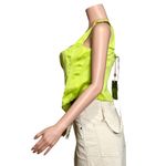 House Of CB Rafa Longline Satin Corset, Lime, Large Photo 9