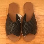 Black Woven Sandals Size 6 Photo 1